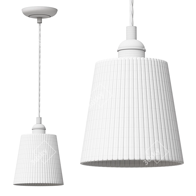Laura Ashley Callaghan Pendant Light 3D model image 3