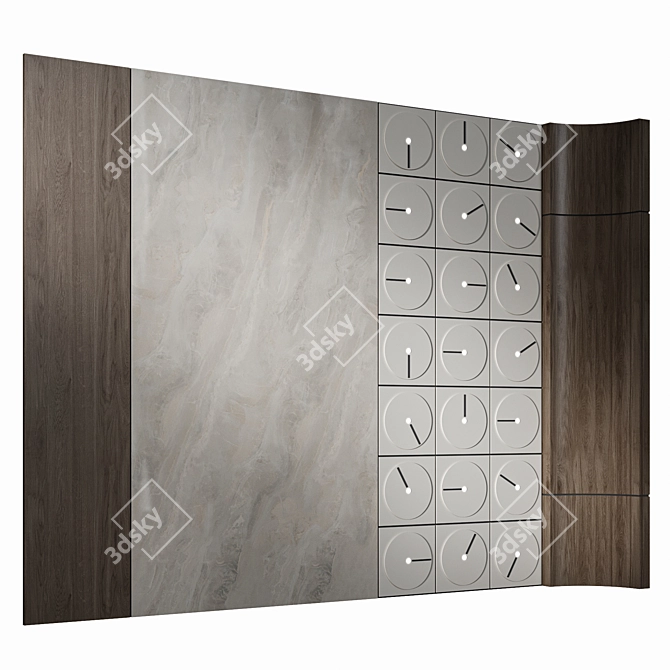 Double-Sided Display Panel 3D model image 1