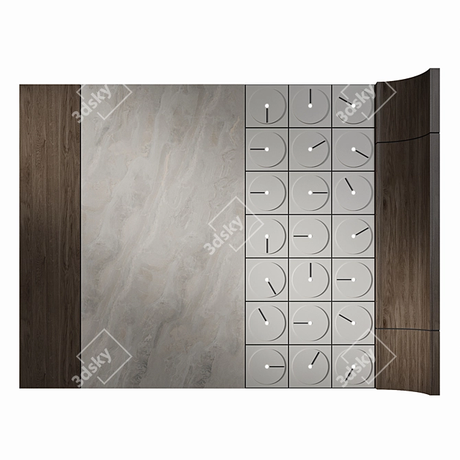 Double-Sided Display Panel 3D model image 2