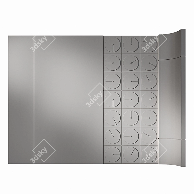 Double-Sided Display Panel 3D model image 4
