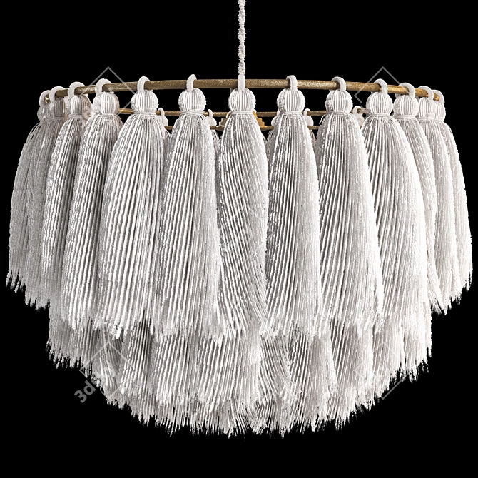 Boho Tassel Pendant Lamp Bundle 3D model image 4