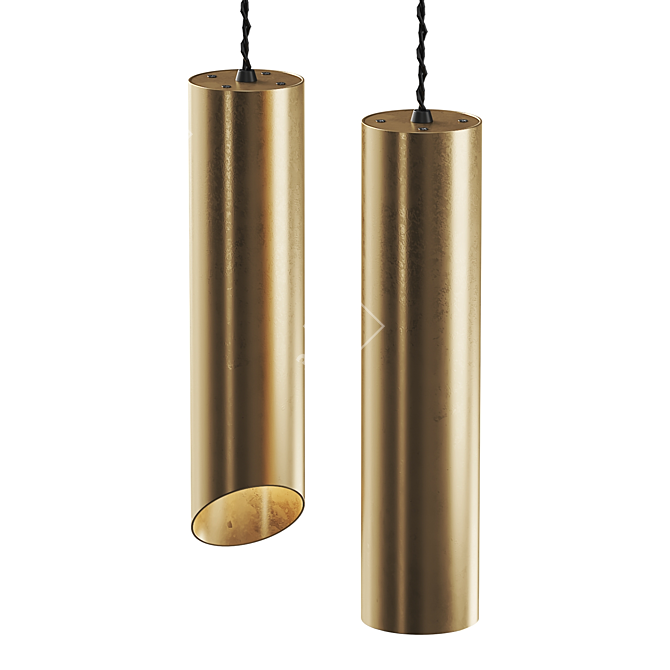 Contemporary Turia Pendant Lamp Rotation-ready 3D model image 2