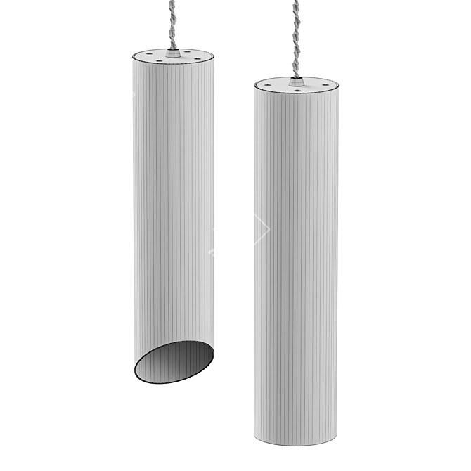 Contemporary Turia Pendant Lamp Rotation-ready 3D model image 4