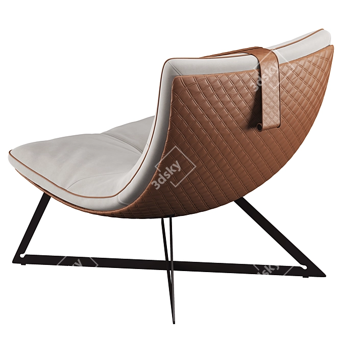 Elegant Scarlett Armchair in Vray 3D model image 2