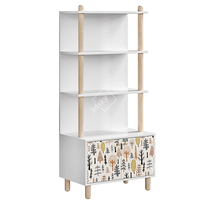 Trixie Kids Bookshelf Collection 3D model image 2