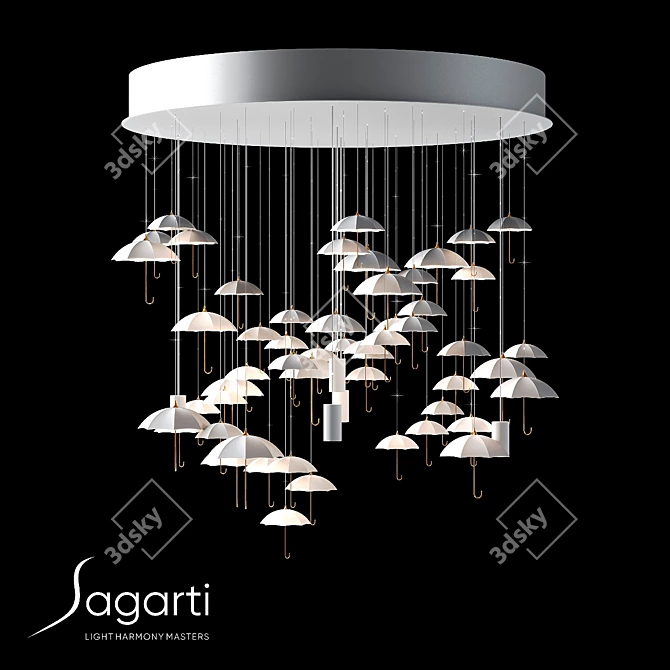 Sagarti Rene Re.90 Chandelier 3D model image 1