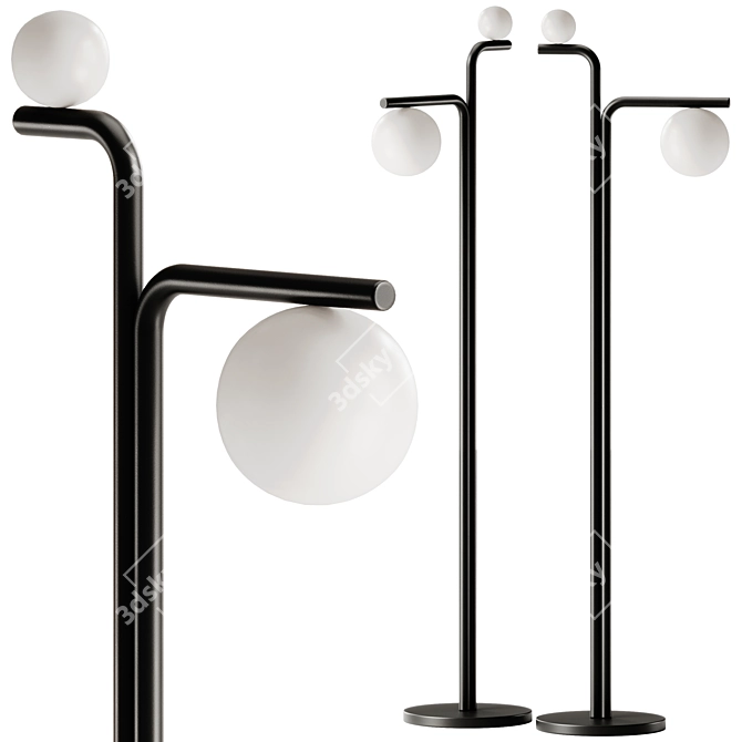 Rivatelier Bubbles Floor Lamp: Modern Elegance 3D model image 1