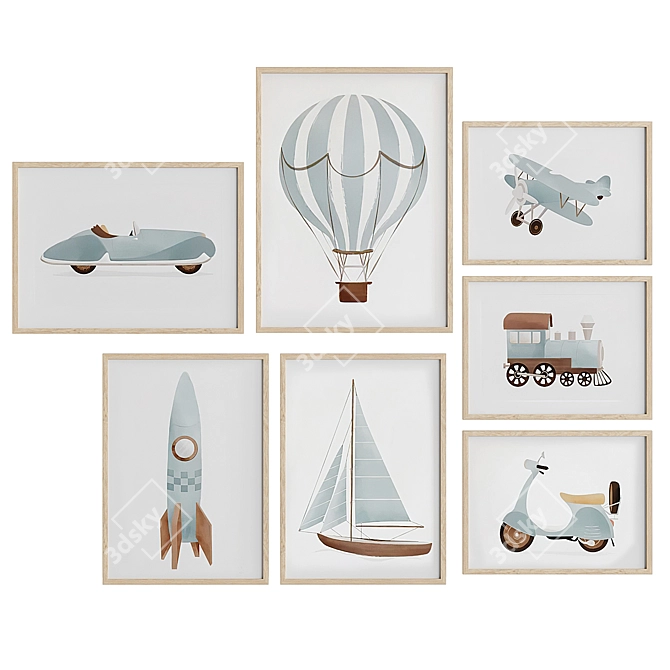 Kids Canvas Art Prints 39 3D model image 1