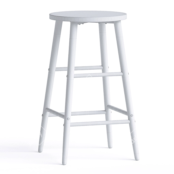 Stylish Symonds Counter Stool 3D model image 3