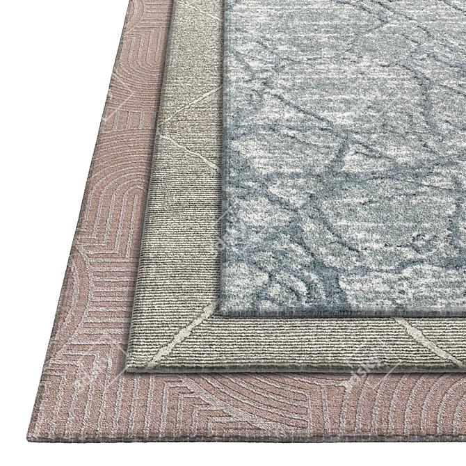 Alder Machine Woven Rug 3D Model 3D model image 5