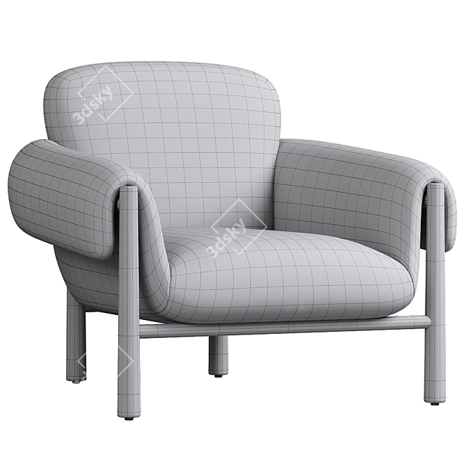 Modern Accent Seating: Olia Chair 3D model image 2