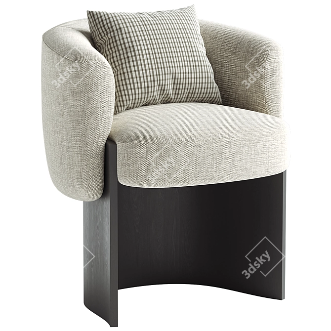 Modern CLAUDE Armchair for Home 3D model image 2