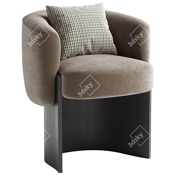 Modern CLAUDE Armchair for Home 3D model image 3