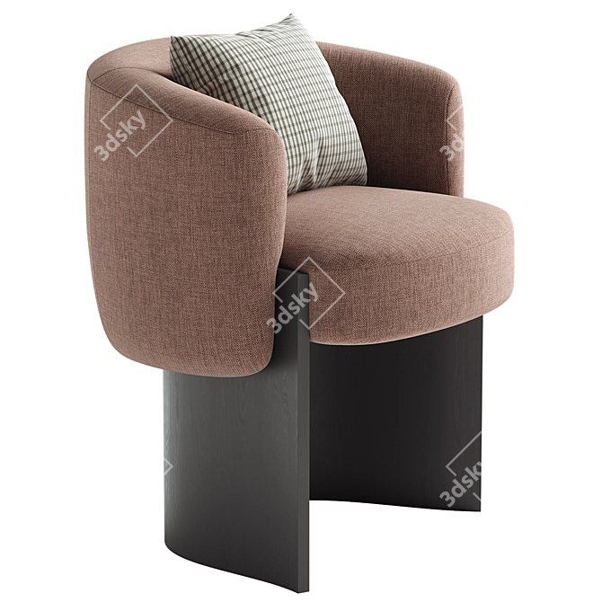 Modern CLAUDE Armchair for Home 3D model image 4