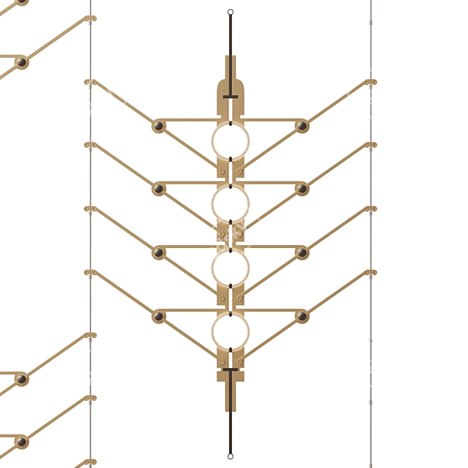 Modern Modular Lighting Fixture 3D model image 3