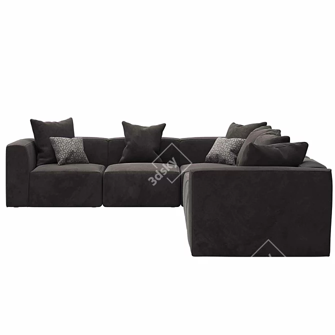 Scandinavian Designs Modular Sectional Sofa 3D model image 3