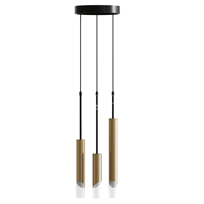 Modern LED Pendant Light Fixture 3D model image 2