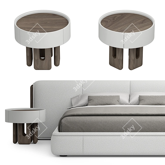 Luxury Bed by Luzaro_FACTORY 3D model image 2