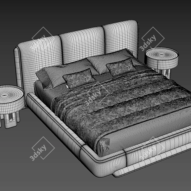 Luxury Bed by Luzaro_FACTORY 3D model image 6