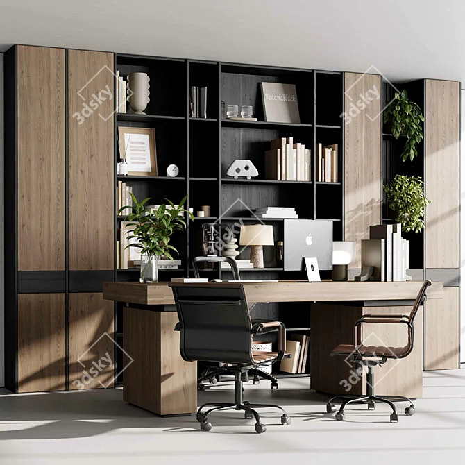 Executive Office Desk "Boss 46 3D model image 3