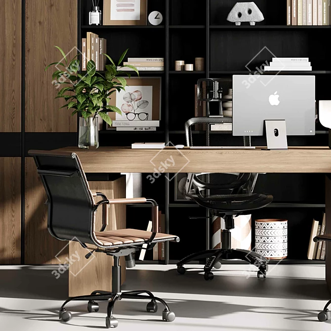 Executive Office Desk "Boss 46 3D model image 5