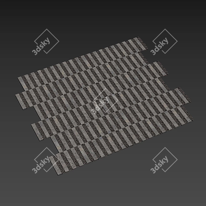 Polygon Stone Decor Set 3D model image 5