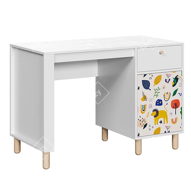 Trixie Kids' Writing Desk 3D model image 3