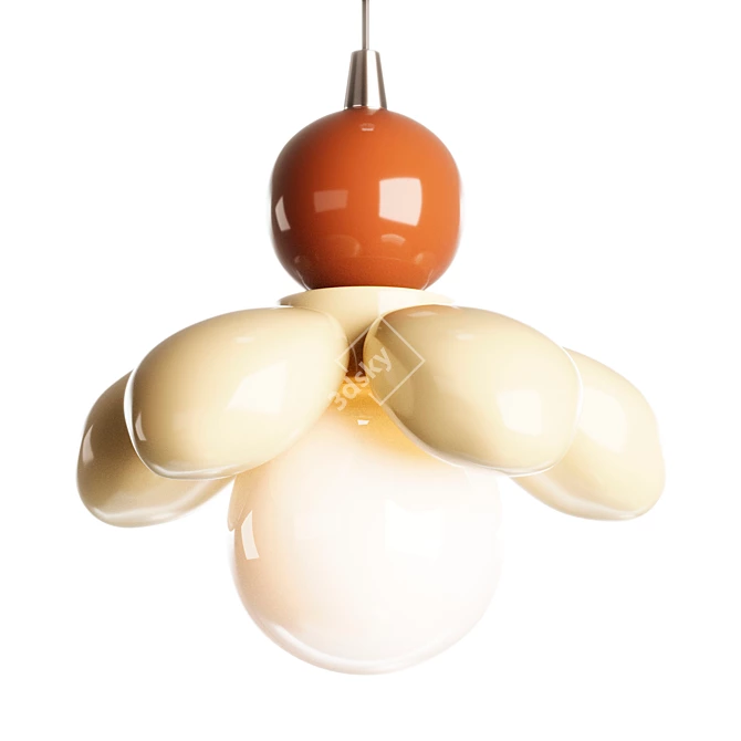 Maru Flower Pendant Lamp 3D-ready 3D model image 1