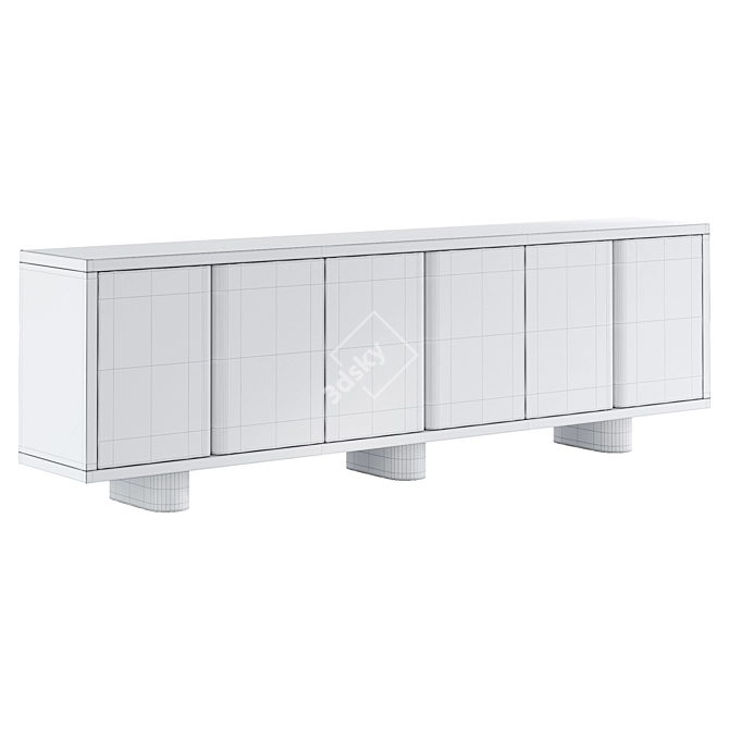 Elegant Thalia Sideboard: Dovetail Design 3D model image 3