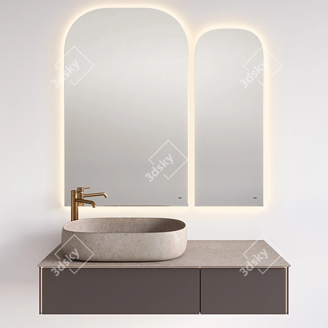 Magica Sink with Vetrata Mirror 3D model image 1