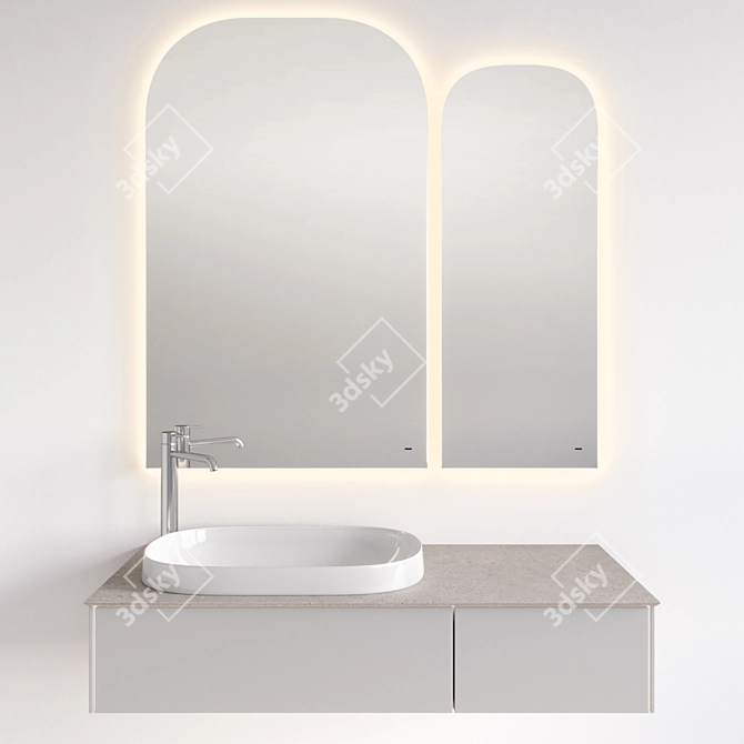 Magica Sink with Vetrata Mirror 3D model image 7