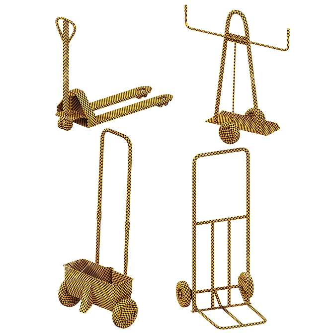 Professional Hand Truck Model Sets 3D model image 4