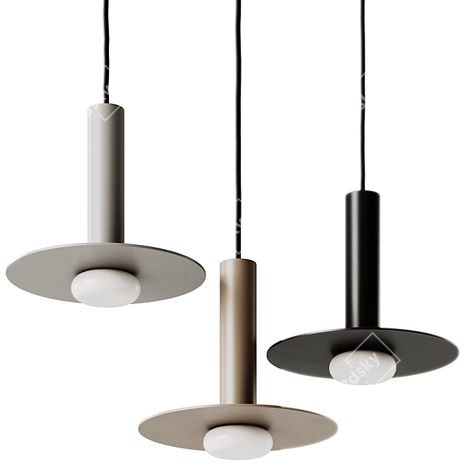 Adjustable Reina Pendant Lamp, 19.5cm 3D model image 2