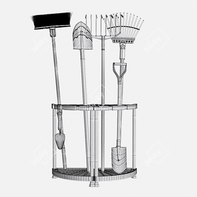 Professional Tool Stand 3D model image 5