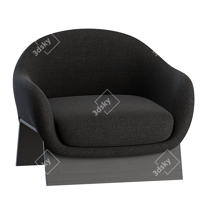 Modern Boolean Armchair by Bonaldo 3D model image 5