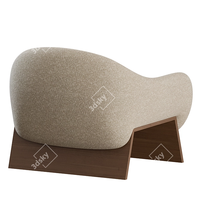 Modern Boolean Armchair by Bonaldo 3D model image 7
