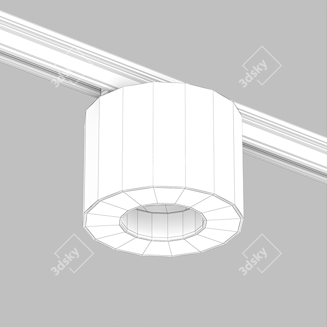 MICROCOSM Magnetic Track Downlight 3D model image 2