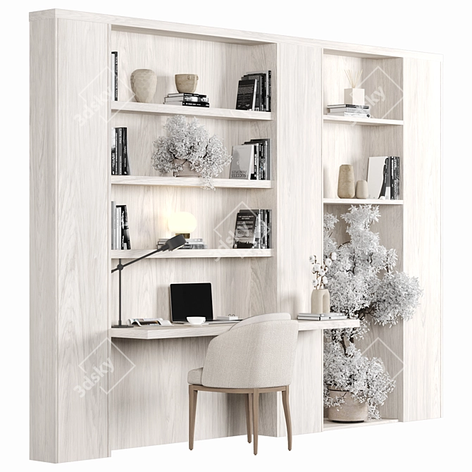 Versatile Home Office Furniture Set 3D model image 2