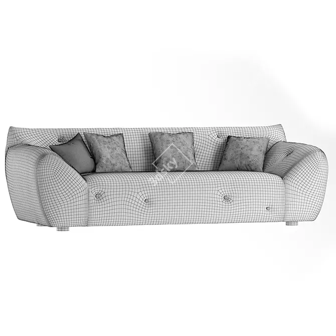 Informel Outdoor Large Sofa, Hans Hopfer 3D model image 5