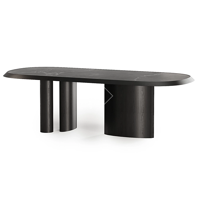 Sleek PADIGLIONI Table in Dual Color 3D model image 3