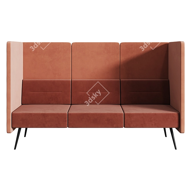 High-back Sofa CUF Milano DIVA 3D model image 2