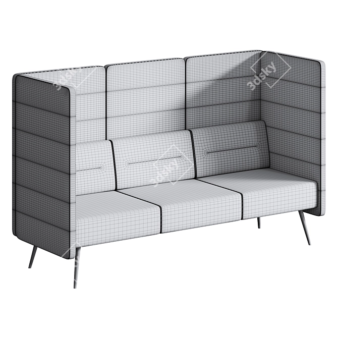 High-back Sofa CUF Milano DIVA 3D model image 3