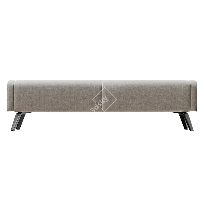 Modern Cuff Bench Design 3D model image 2