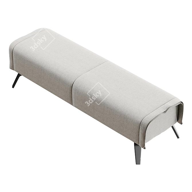Modern Cuff Bench Design 3D model image 5