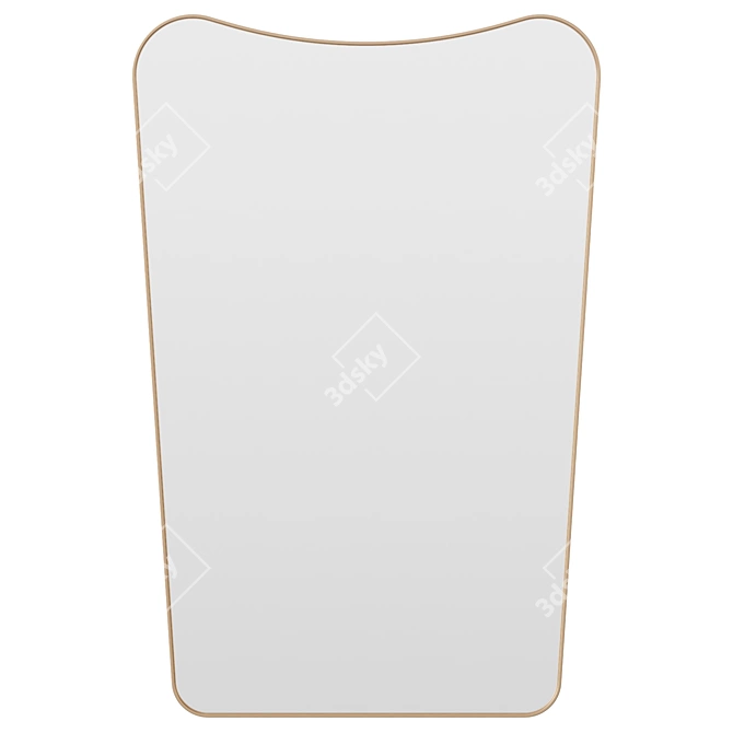 Title: Artesia Modern Decorative Wall Mirror 3D model image 1