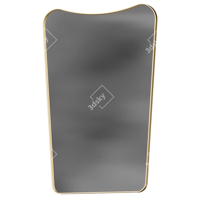 Title: Artesia Modern Decorative Wall Mirror 3D model image 2