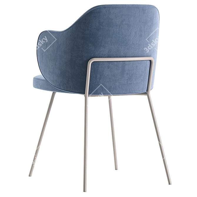 Elegant Yunia Chair by KaveHome 3D model image 5