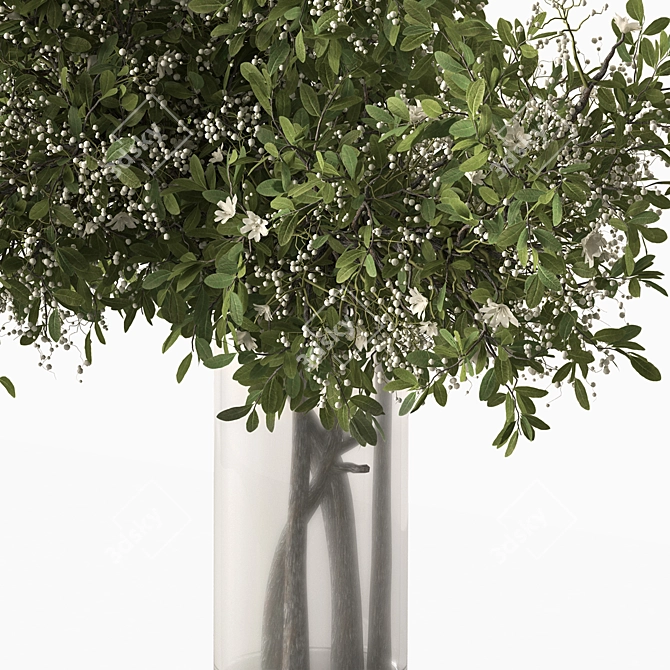 Green Branch Bouquet 193 3D model image 4