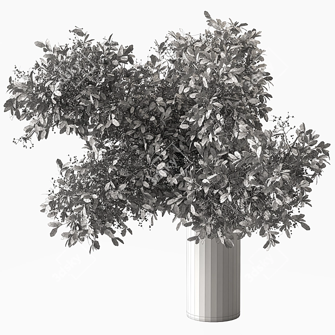 Green Branch Bouquet 193 3D model image 5