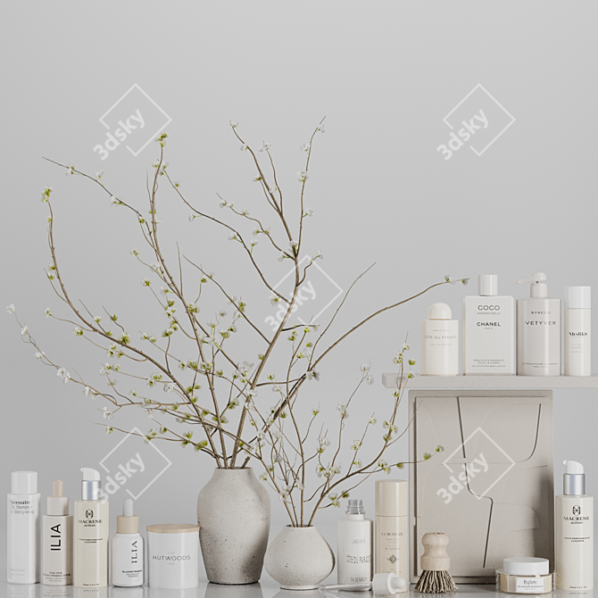 Modern Bathroom SetV28 Accessories 3D model image 1